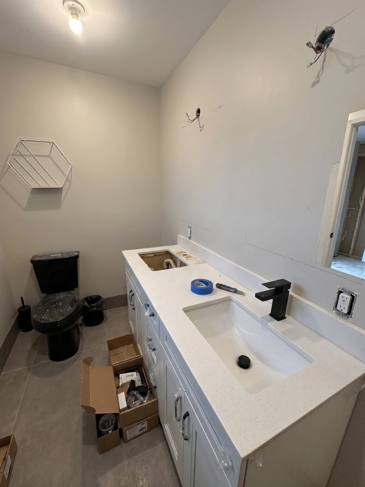 Bathroom before photo