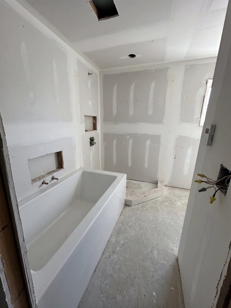 bathroom before image- Tile Contractor